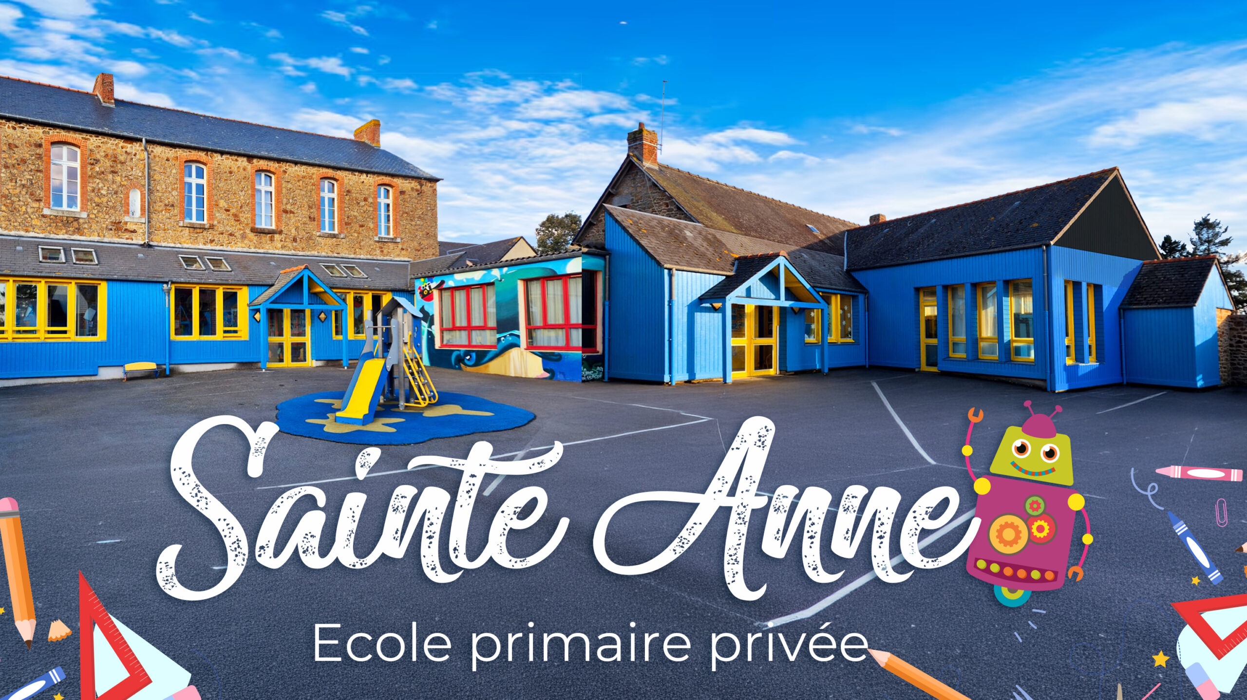 Élèves à l'École Sainte-Anne